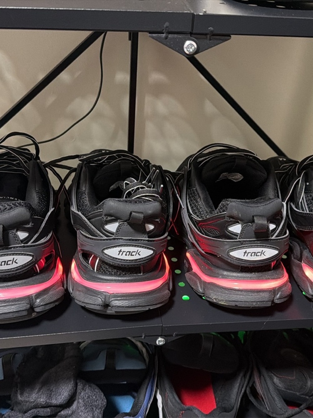 Balenciaga Black Sneakers with Bright Blue Accents - Picture 7 of 7